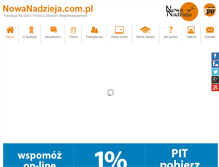 Tablet Screenshot of nowanadzieja.com.pl